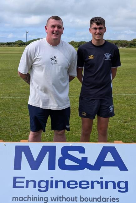 Dillon with his Herbie cricketing mentor - Kristan Bennett